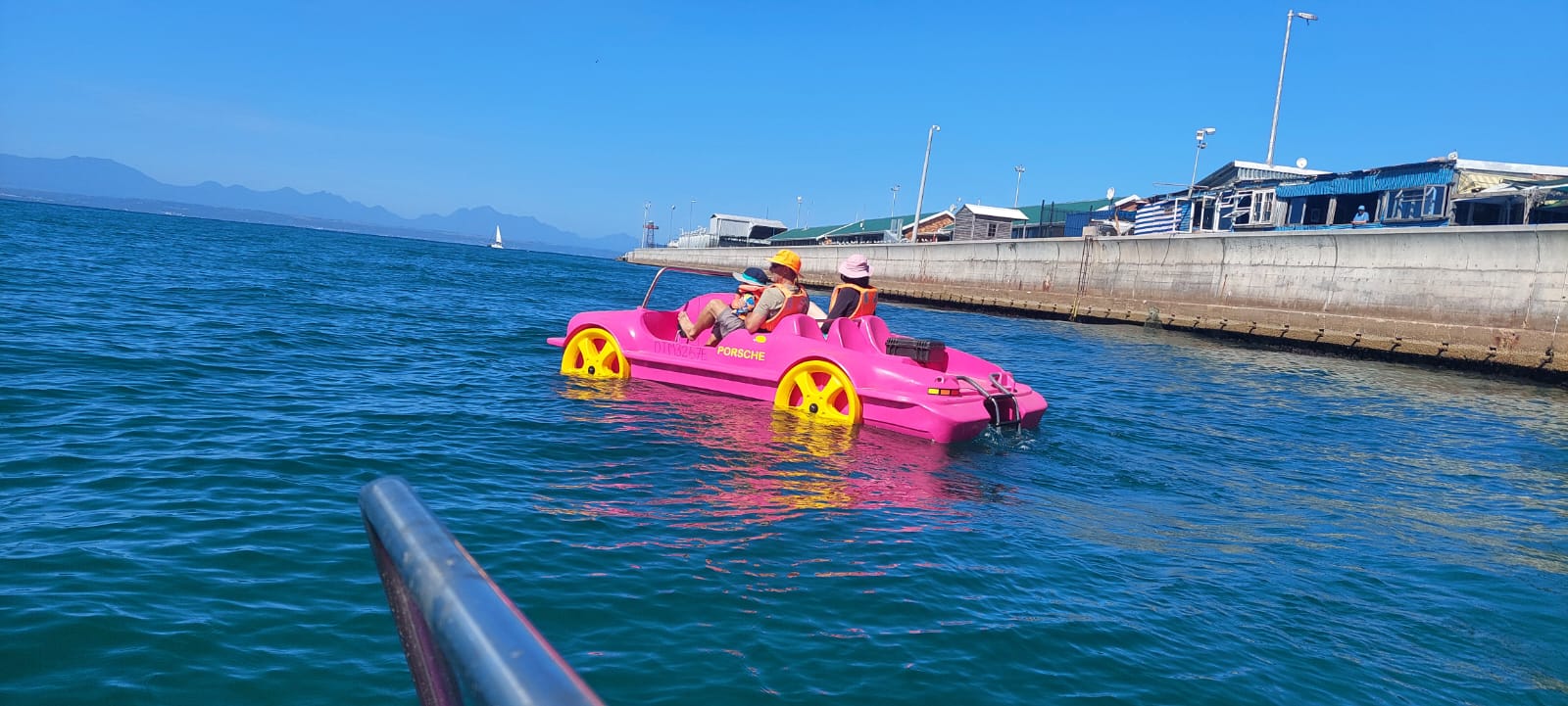 Pedal boat adventure at Santos Beach